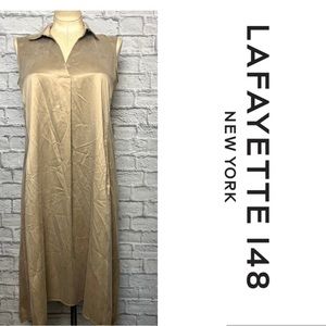 Lafayette 148 New York Tan Sleeveless Dress